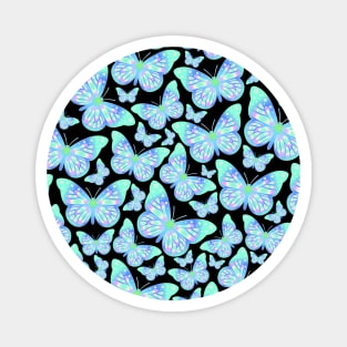 Blue Butterflies Magnet